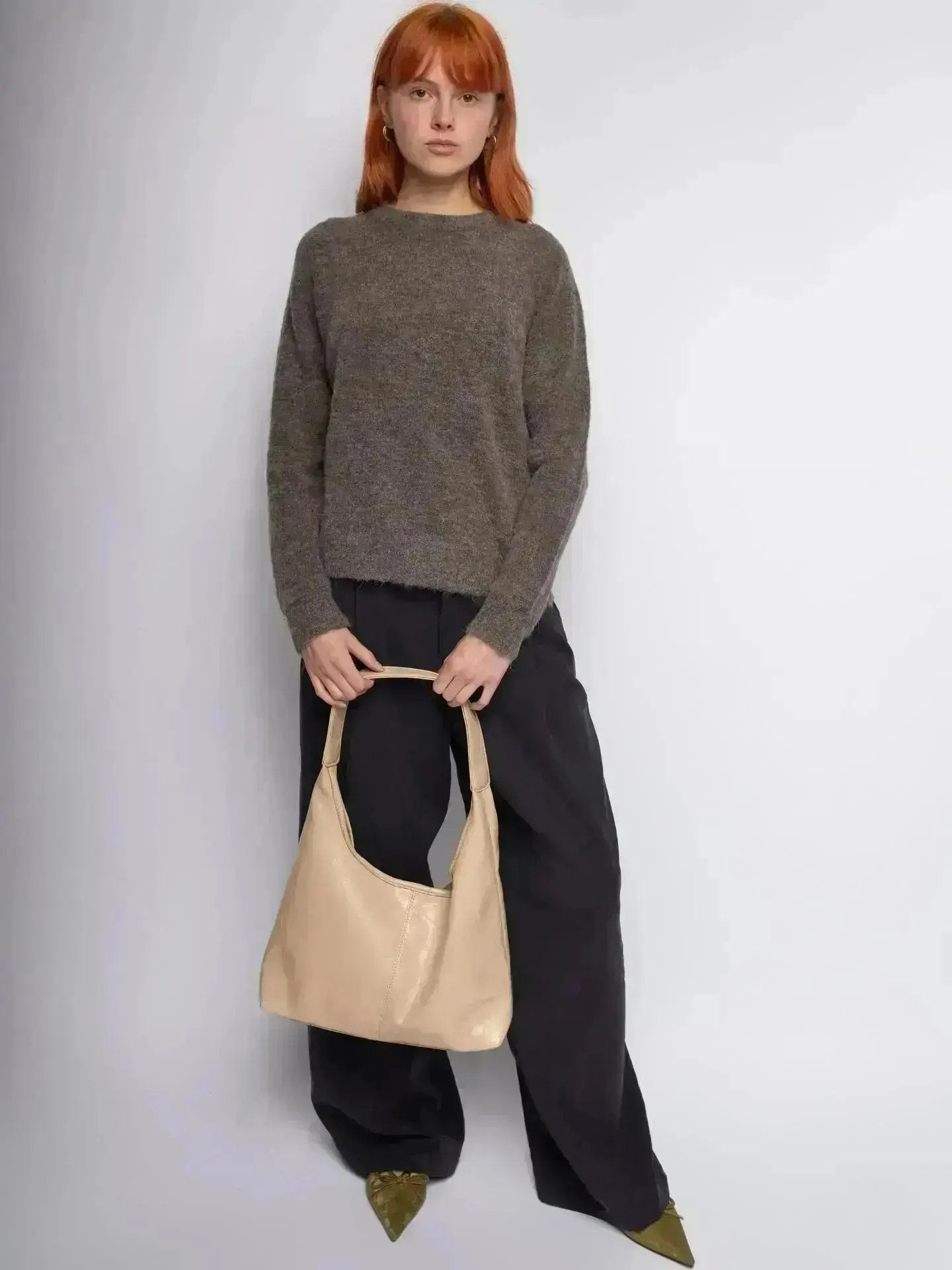 Scarlett Distressed Leather Tote Noirvere