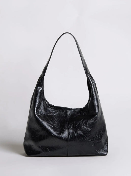 Scarlett Distressed Leather Tote Noirvere