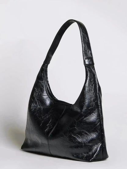 Scarlett Distressed Leather Tote Noirvere
