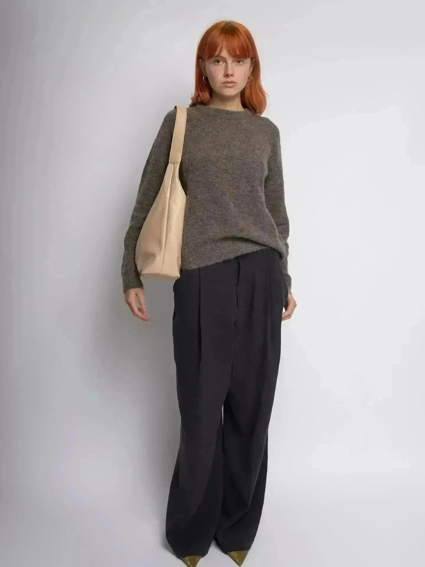 Scarlett Distressed Leather Tote Noirvere